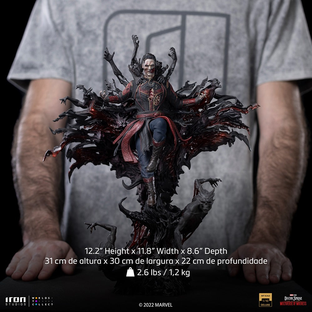 Estátua Defensor Estranho Zumbi Deluxe - Dr Estranho no Multiverso da Loucura - Art Scale 1/10 - Iron Studios