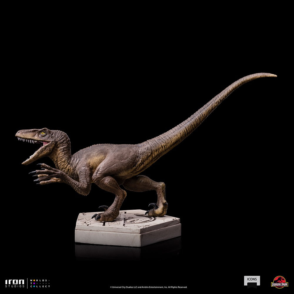 Estátua Velociraptor A - Jurassic Park - Icons - Iron Studios