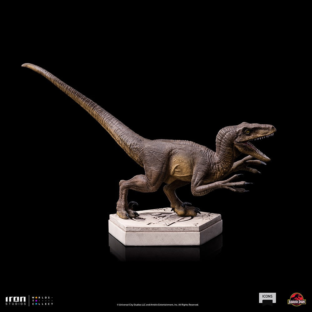 Estátua Velociraptor A - Jurassic Park - Icons - Iron Studios