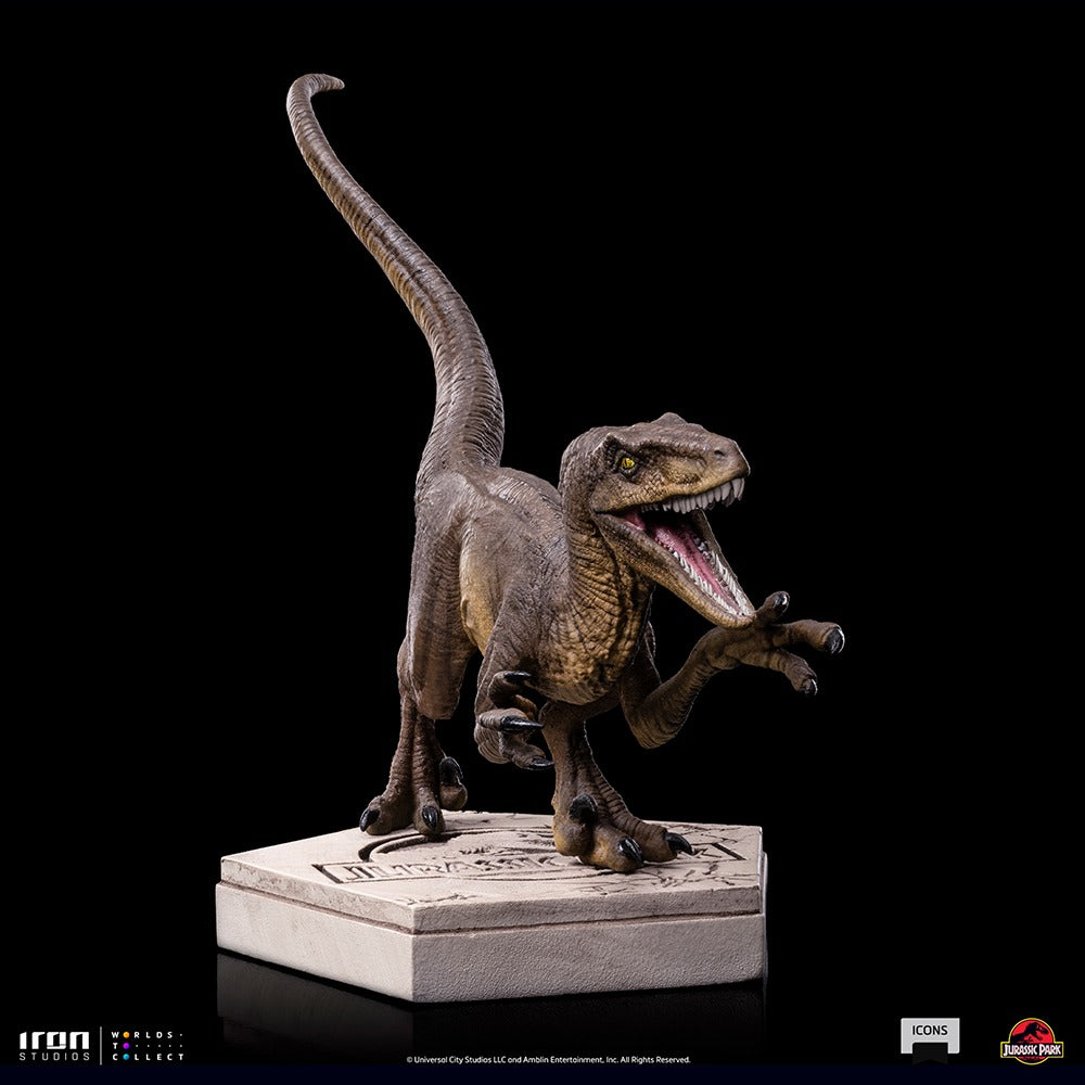 Estátua Velociraptor A - Jurassic Park - Icons - Iron Studios