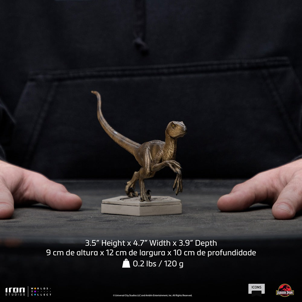 Estátua Velociraptor B - Jurassic Park - Icons - Iron Studios