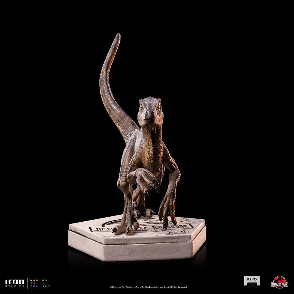 Estátua Velociraptor B - Jurassic Park - Icons - Iron Studios