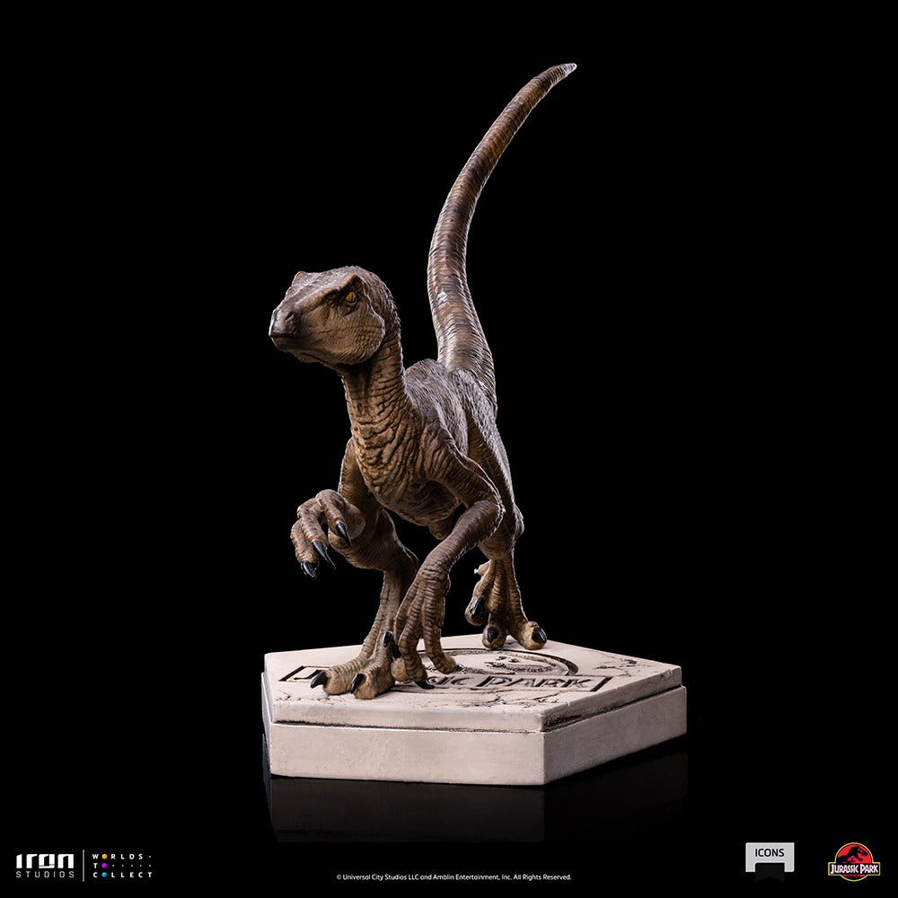 Estátua Velociraptor B - Jurassic Park - Icons - Iron Studios