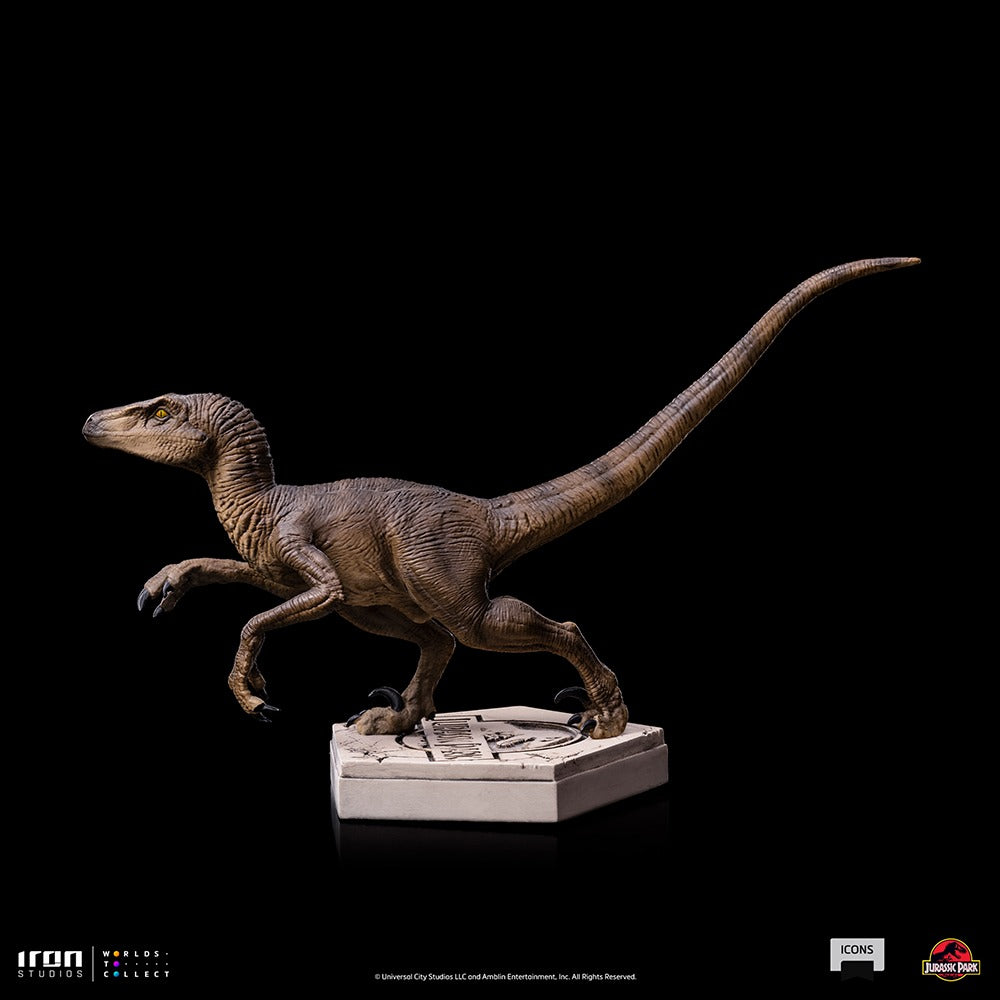 Estátua Velociraptor B - Jurassic Park - Icons - Iron Studios