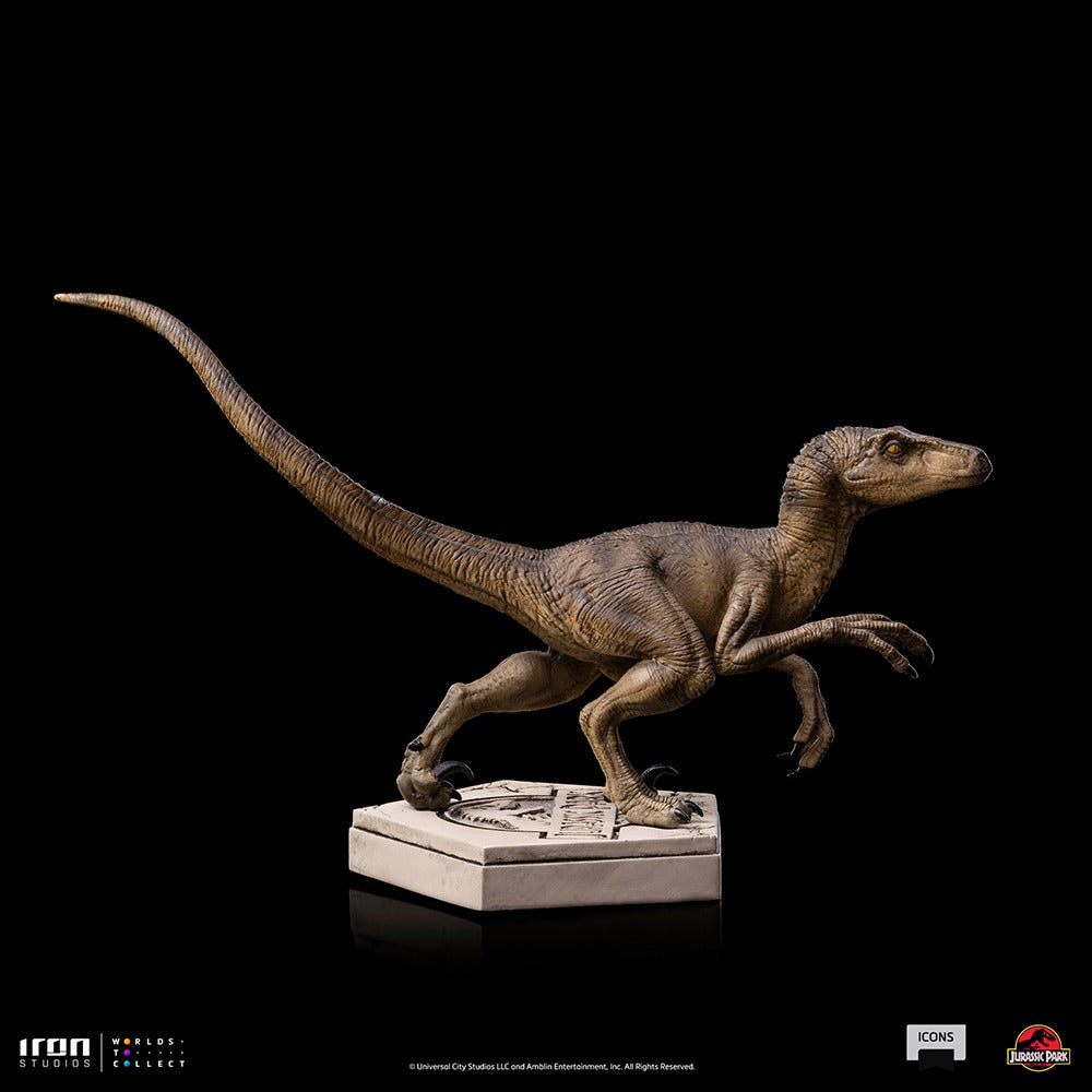 Estátua Velociraptor B - Jurassic Park - Icons - Iron Studios