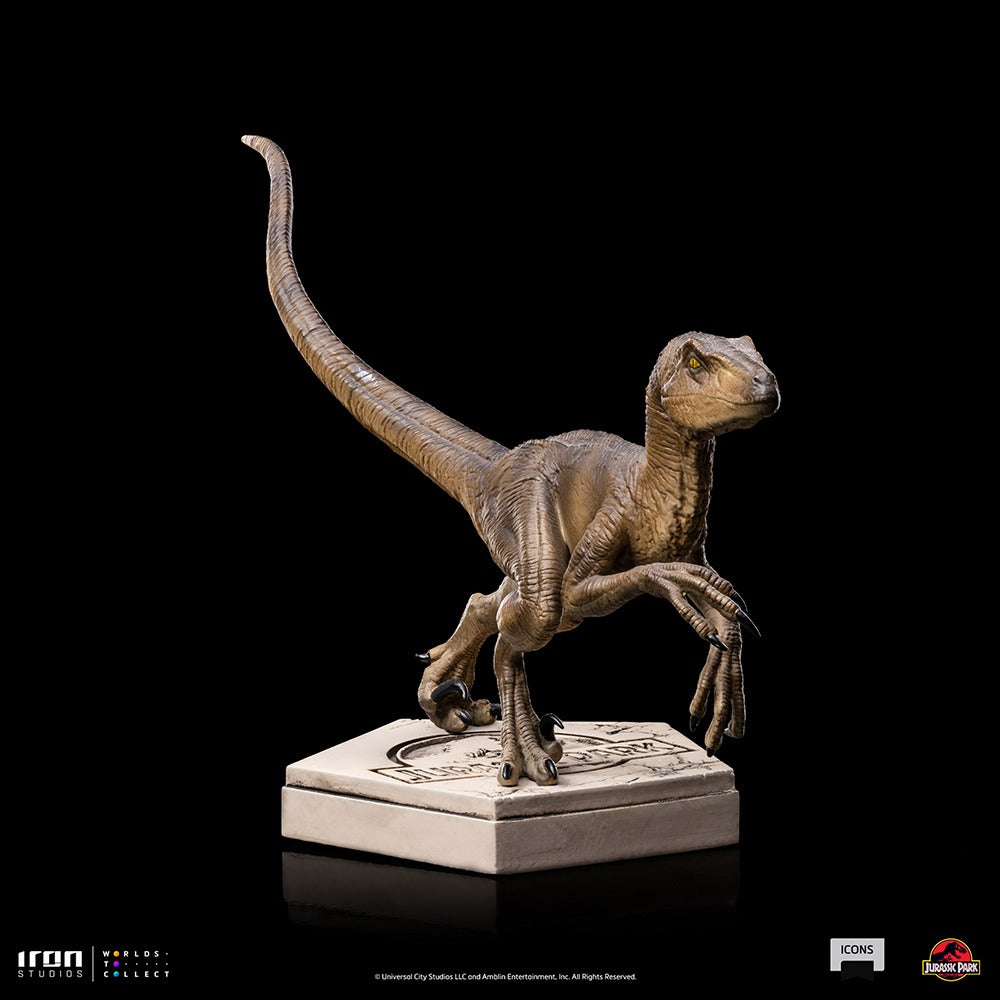 Estátua Velociraptor B - Jurassic Park - Icons - Iron Studios