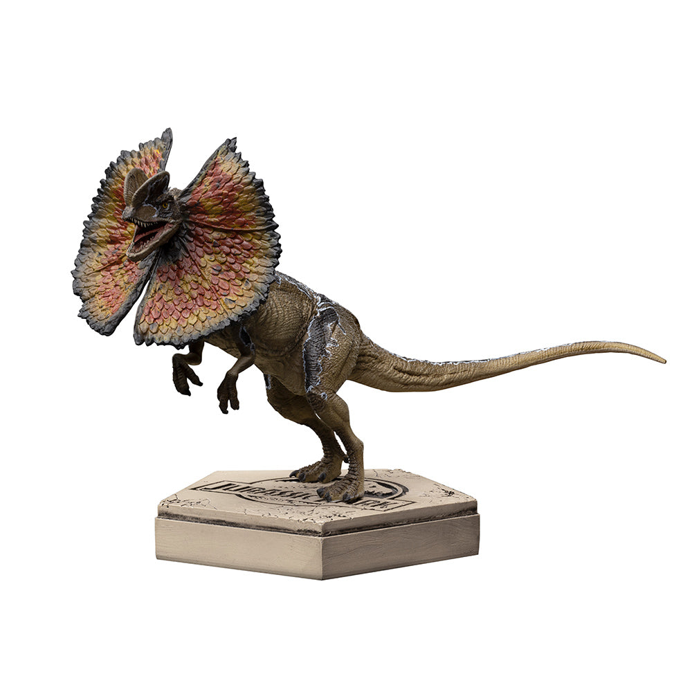 Estátua Dilofossauro - Jurassic Park - Icons - Iron Studios