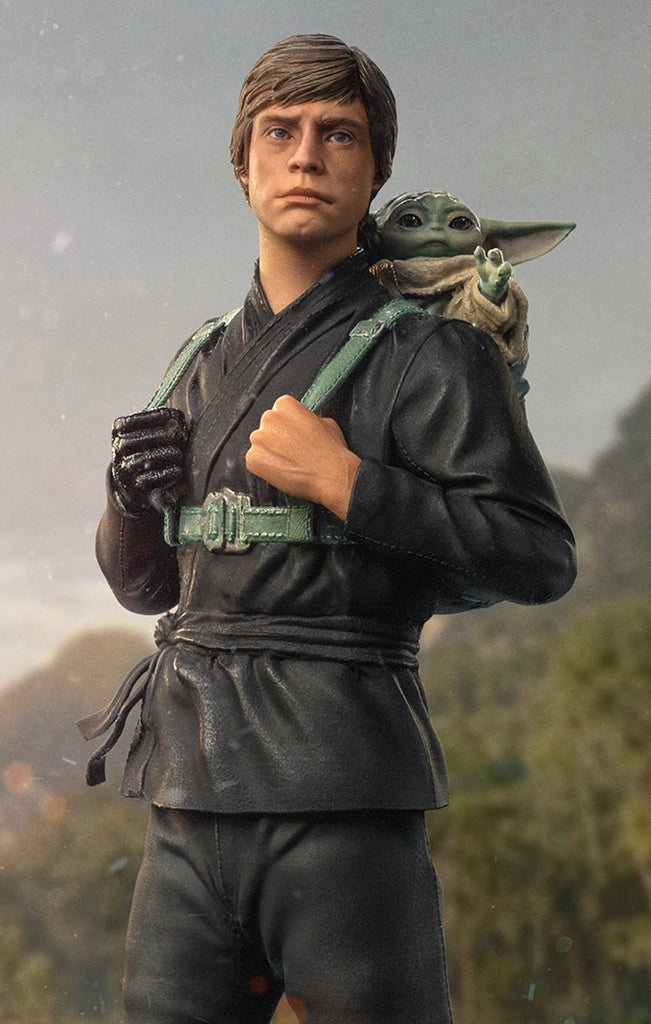 Estátua Luke Skywalker and Grogu Training Ver. - Book of Boba Fett - Art Scale 1/10 - Iron Studios