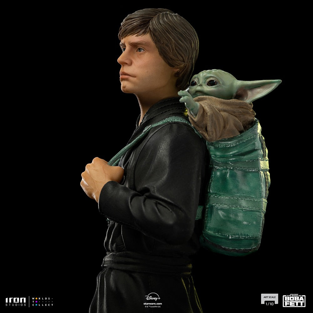 Estátua Luke Skywalker and Grogu Training Ver. - Book of Boba Fett - Art Scale 1/10 - Iron Studios