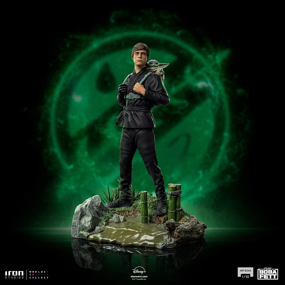 Estátua Luke Skywalker and Grogu Training Ver. - Book of Boba Fett - Art Scale 1/10 - Iron Studios