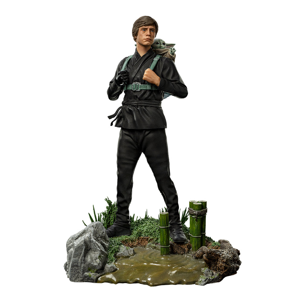 Estátua Luke Skywalker and Grogu Training Ver. - Book of Boba Fett - Art Scale 1/10 - Iron Studios