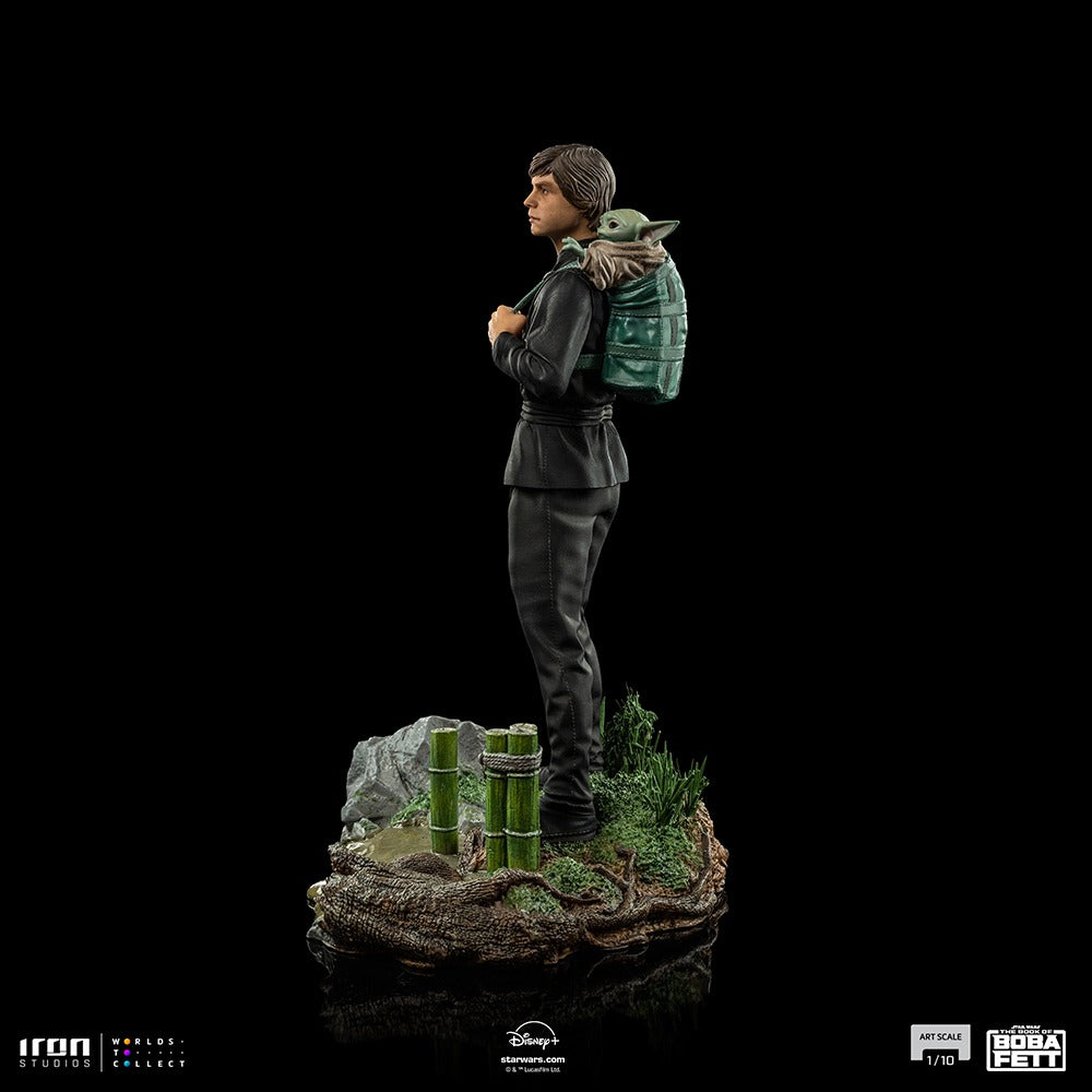 Estátua Luke Skywalker and Grogu Training Ver. - Book of Boba Fett - Art Scale 1/10 - Iron Studios