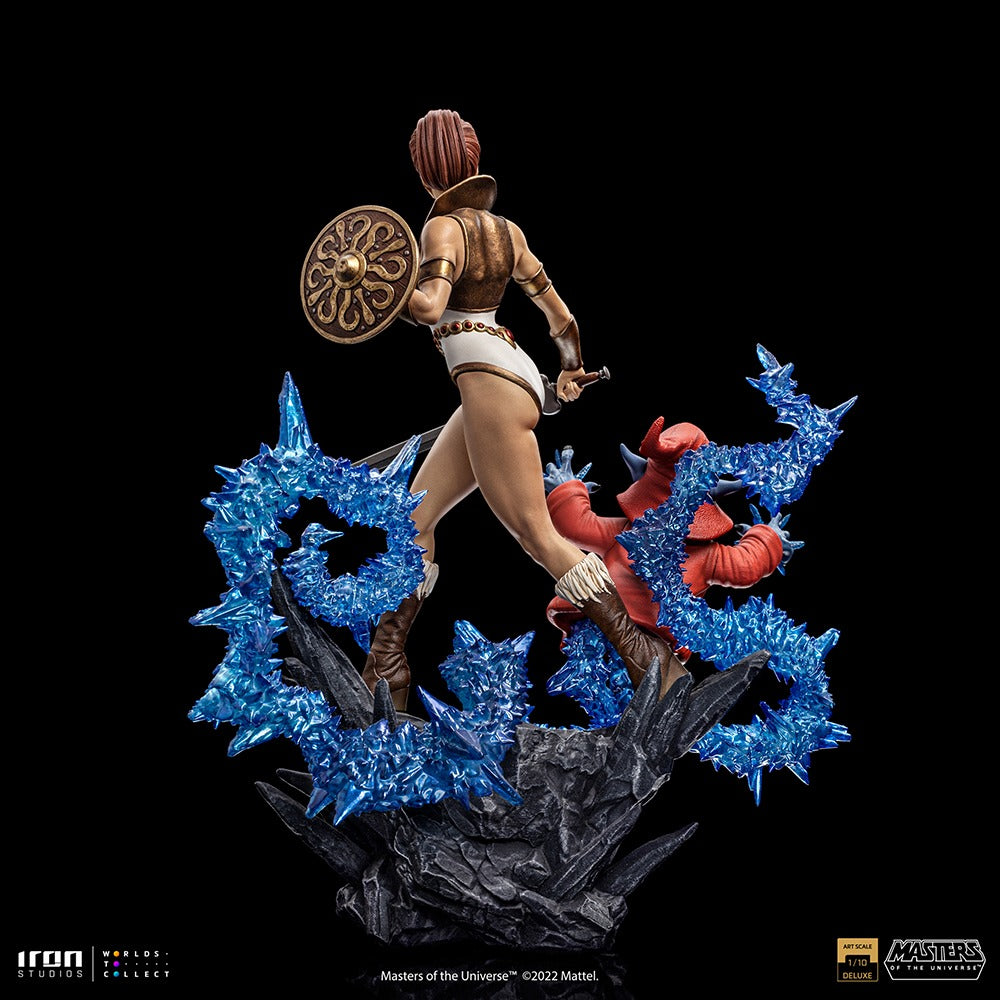 Estátua Teela e Gorpo Deluxe - He-man e os Mestres do Universo - Art Scale 1/10 - Iron Studios