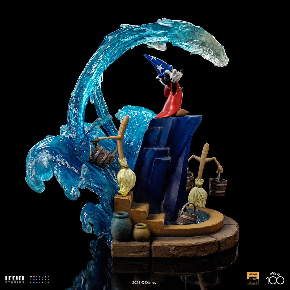 Estátua Mickey Deluxe - Disney 100th - Fantasia - Art Scale 1/10 - Iron Studios
