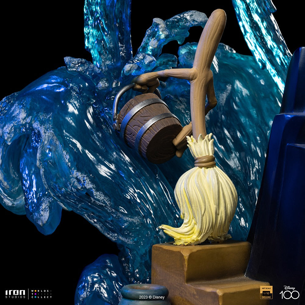 Estátua Mickey Deluxe - Disney 100th - Fantasia - Art Scale 1/10 - Iron Studios