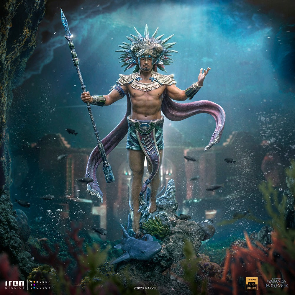 Estátua Rei Namor - Pantera Negra Wakanda Para Sempre - Art Scale 1/10 - Iron Studios