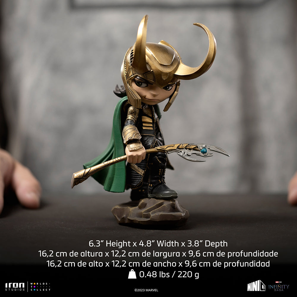 Estátua Loki - Infinity Saga - MiniCo - Iron Studios