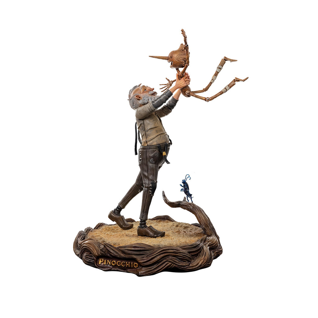 Estátua Gepeto e Pinóquio Deluxe Signed - Pinóquio - Art Scale 1/10 - Iron Studios