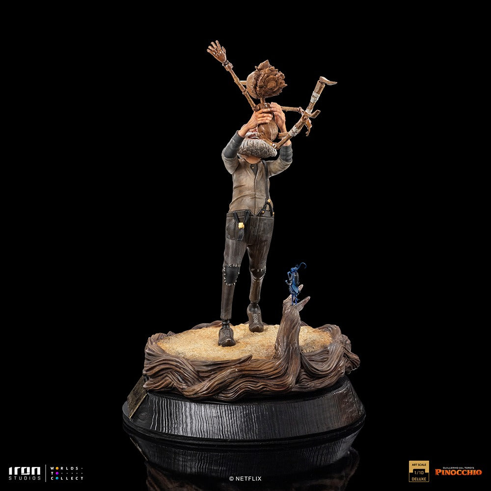 Estátua Gepeto e Pinóquio Deluxe Signed - Pinóquio - Art Scale 1/10 - Iron Studios