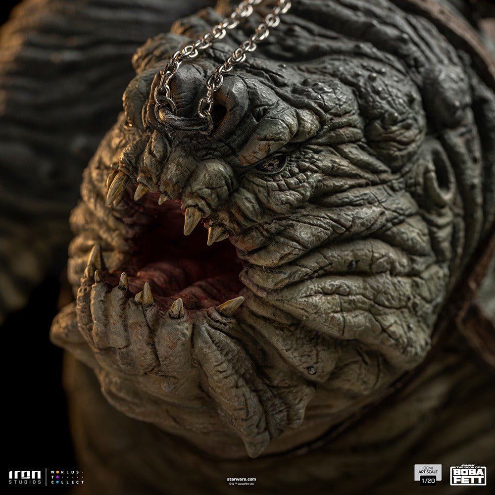 Estátua Boba Fett & Rancor - The Book of Boba Fett - Demi Scale 1/20 - Iron Studios