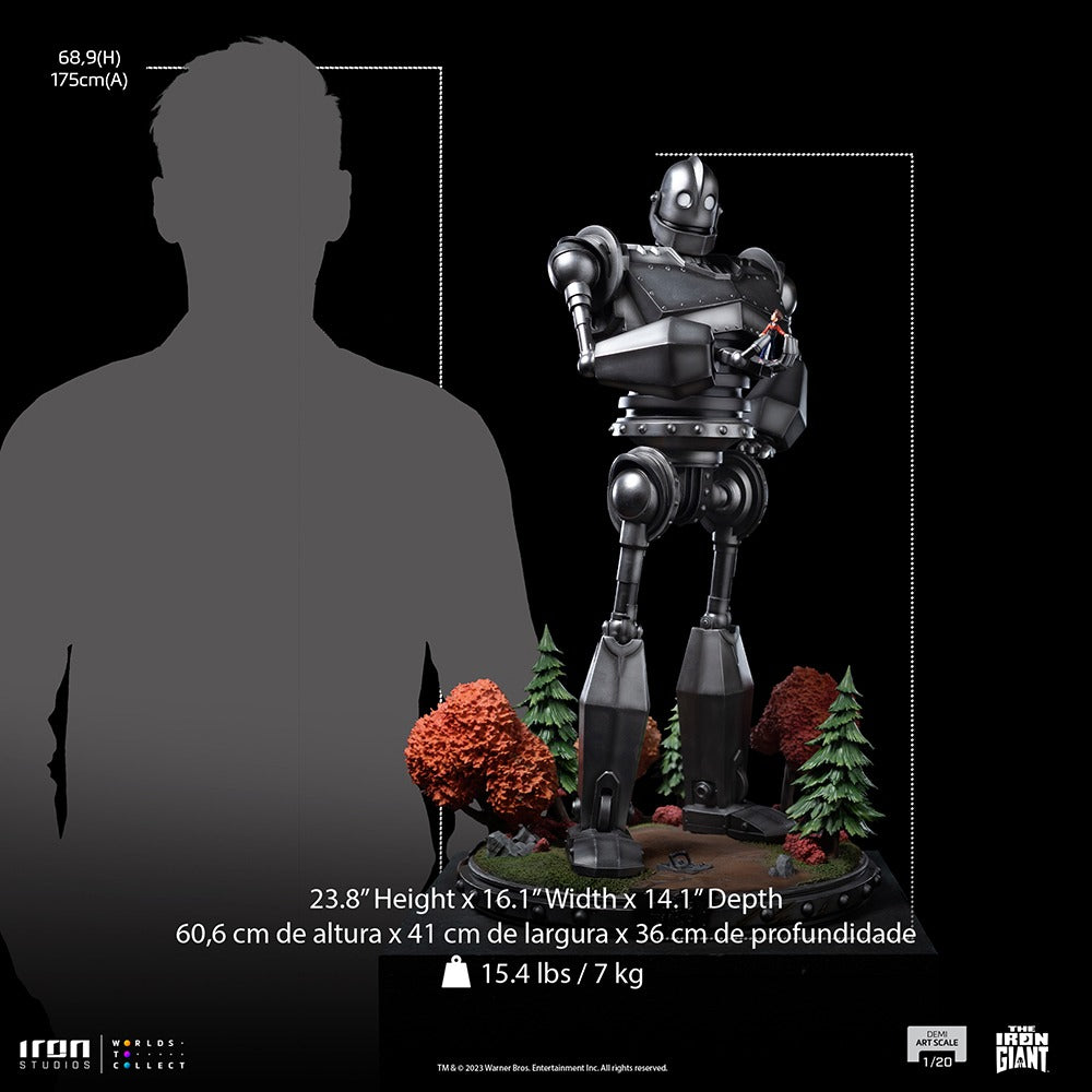 Estátua Iron Giant and Hogarth Hughes - The Iron Giant - Demi Scale 1/20 - Iron Studios
