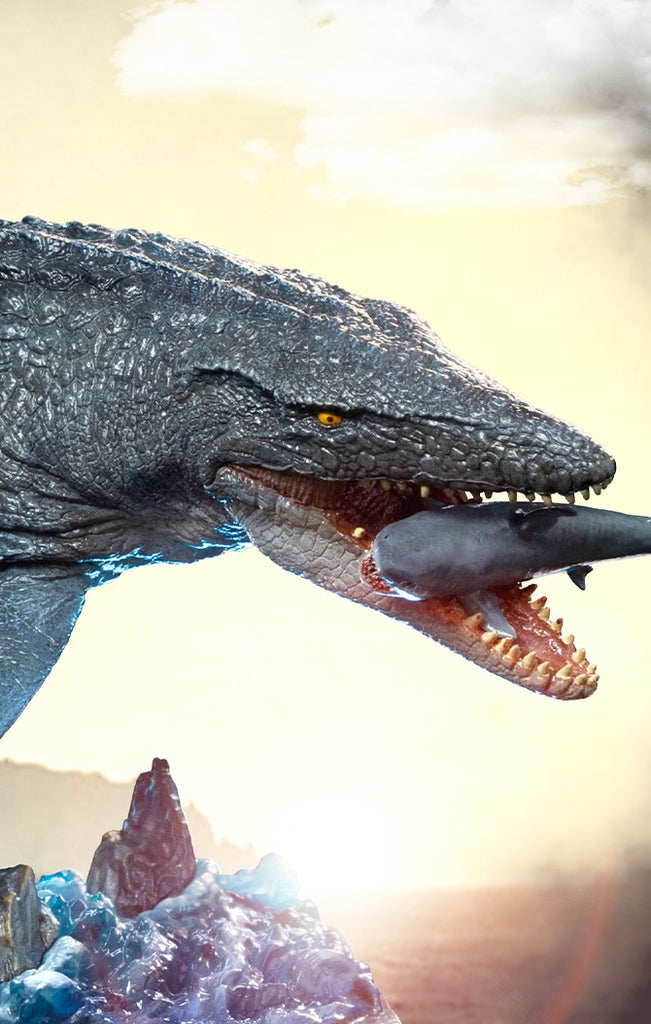 Estátua Mosassauro - Jurassic World - Icons - Iron Studios