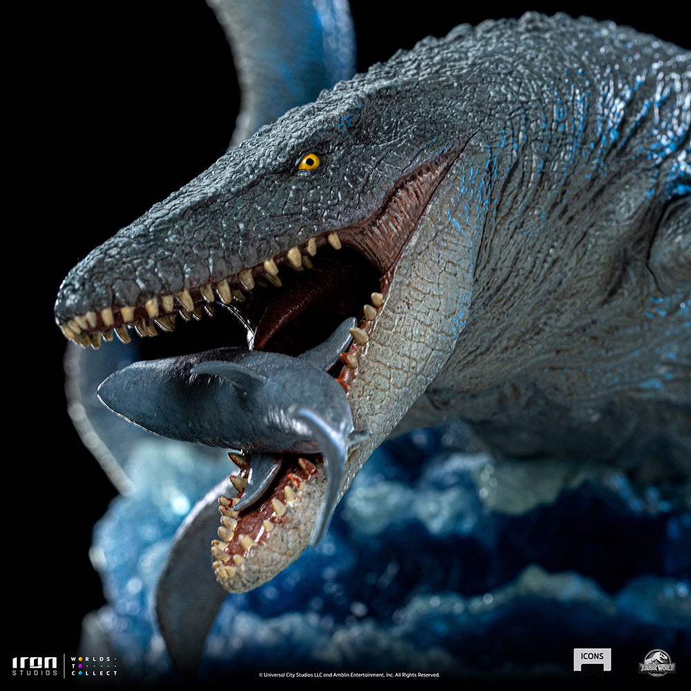 Estátua Mosassauro - Jurassic World - Icons - Iron Studios