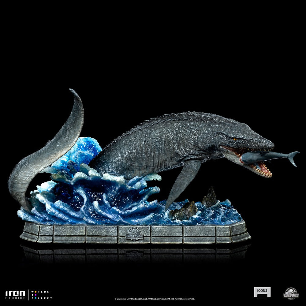 Estátua Mosassauro - Jurassic World - Icons - Iron Studios