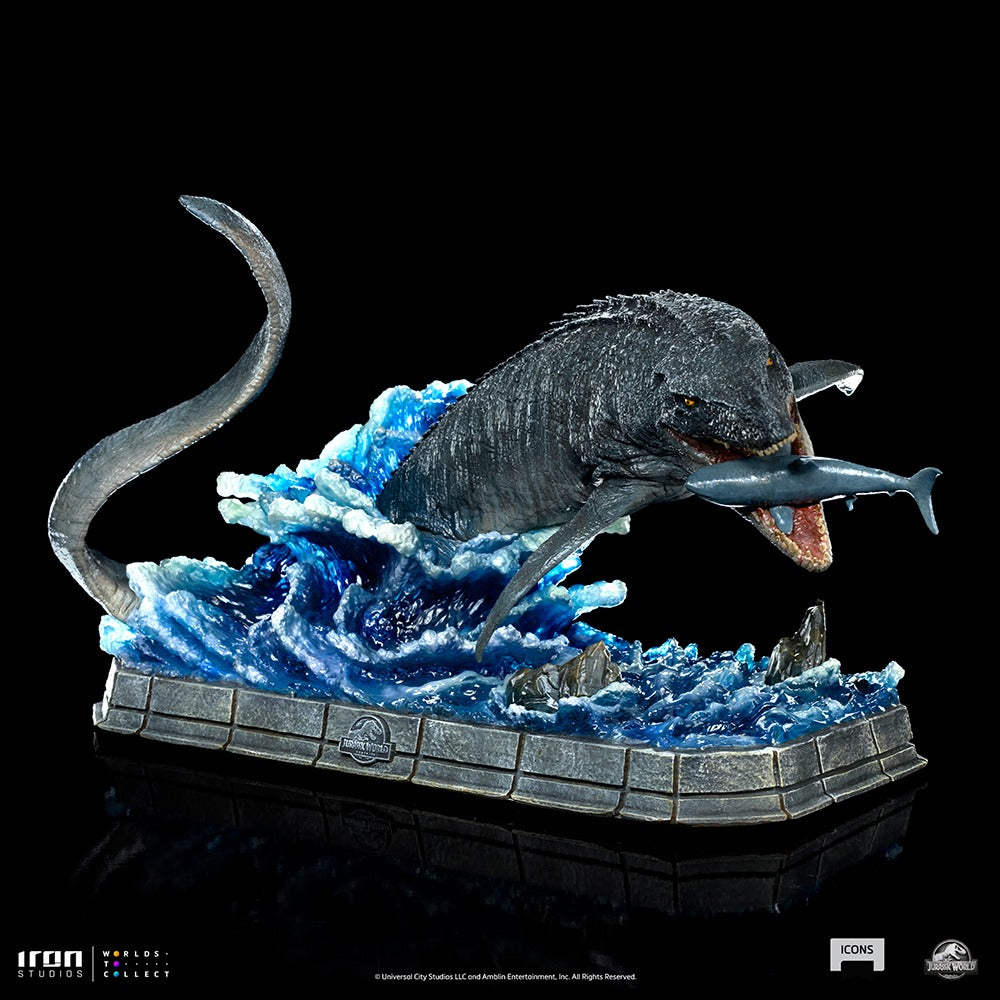 Estátua Mosassauro - Jurassic World - Icons - Iron Studios