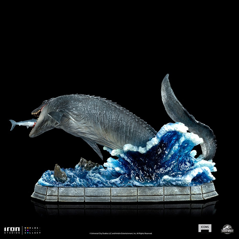 Estátua Mosassauro - Jurassic World - Icons - Iron Studios