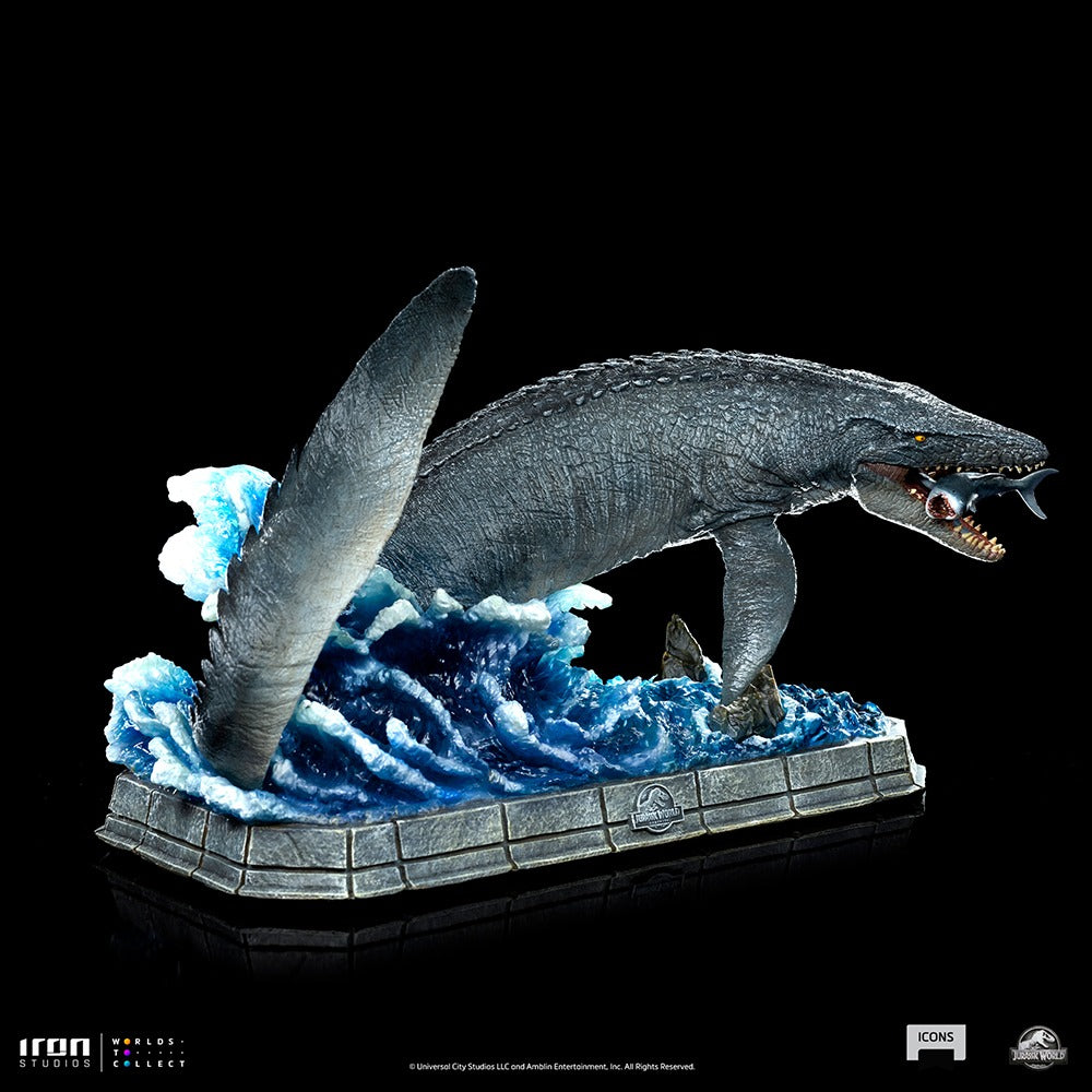 Estátua Mosassauro - Jurassic World - Icons - Iron Studios