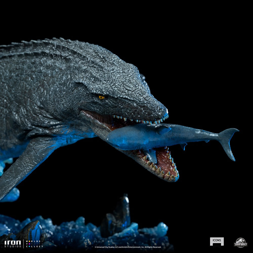 Estátua Mosassauro - Jurassic World - Icons - Iron Studios