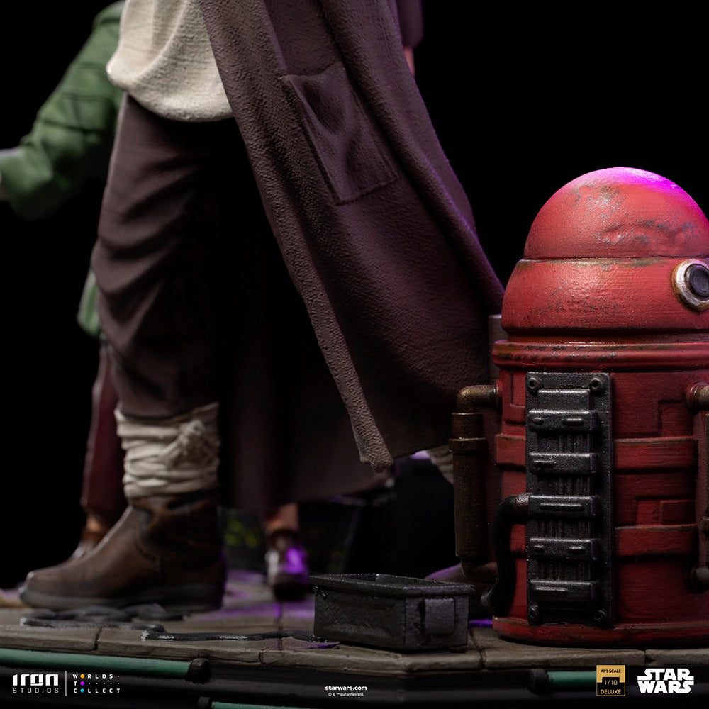 Estátua Obi-Wan e a Jovem Leia  Deluxe - Star Wars - Art Scale 1/10 - Iron Studios