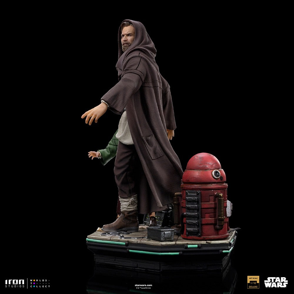 Estátua Obi-Wan e a Jovem Leia  Deluxe - Star Wars - Art Scale 1/10 - Iron Studios