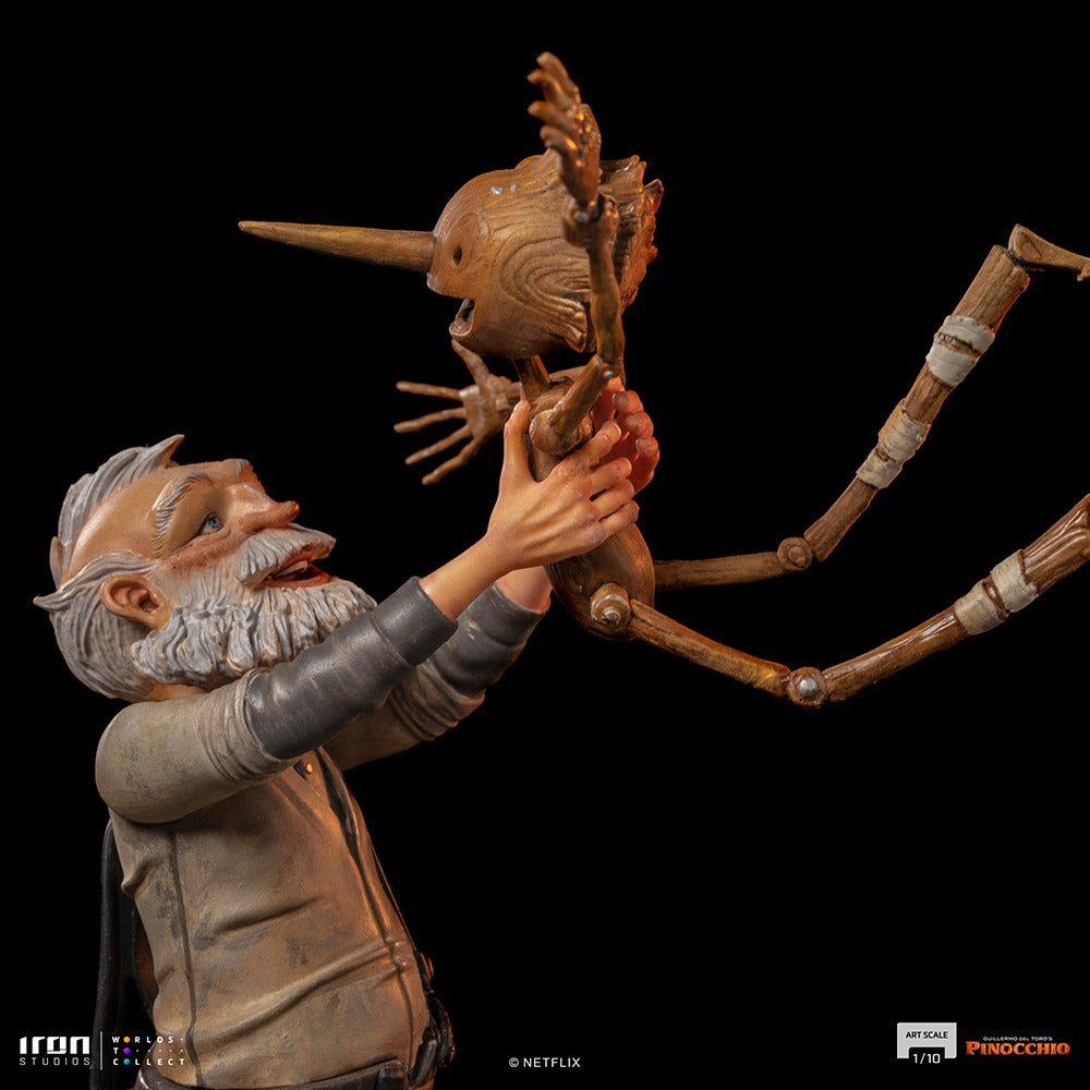 Estátua Gepeto e Pinóquio Deluxe - Pinóquio - Art Scale 1/10 - Iron Studios