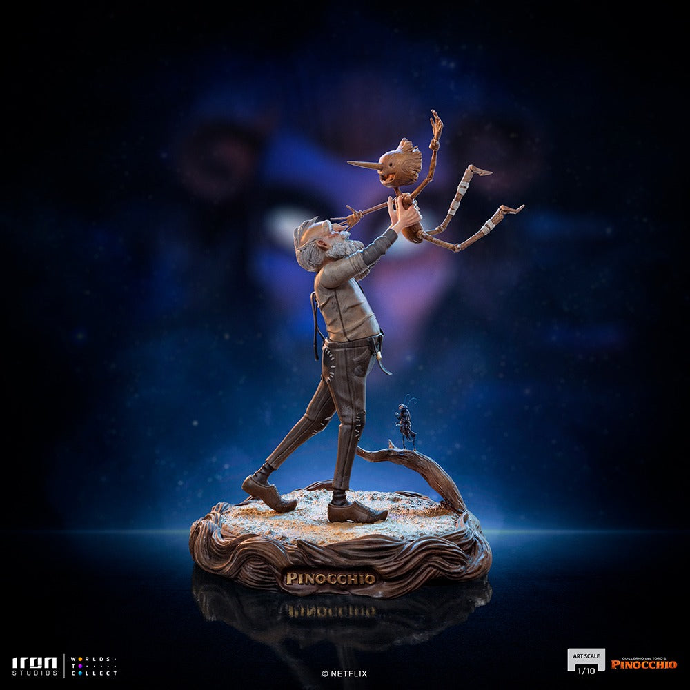 Estátua Gepeto e Pinóquio Deluxe - Pinóquio - Art Scale 1/10 - Iron Studios