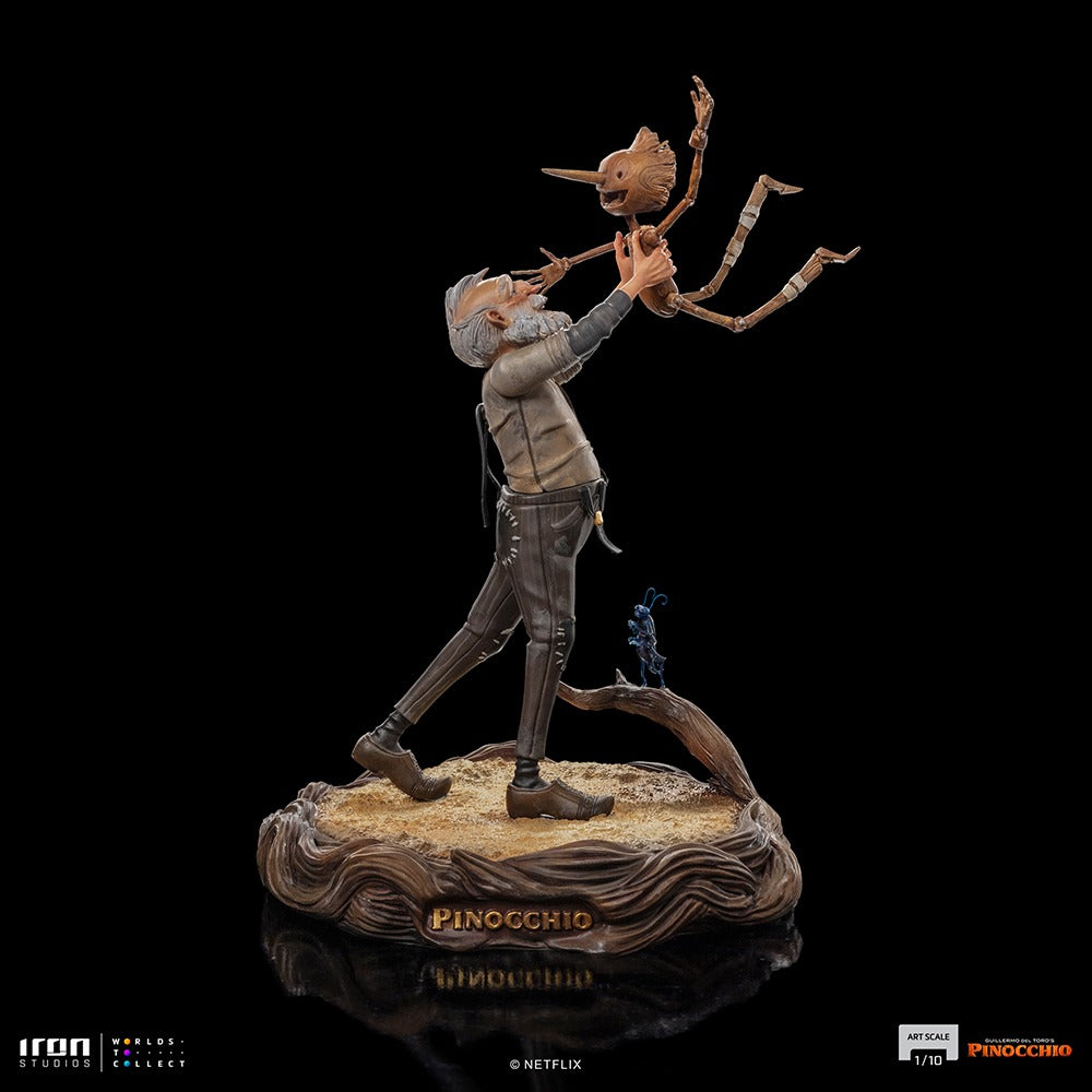 Estátua Gepeto e Pinóquio Deluxe - Pinóquio - Art Scale 1/10 - Iron Studios
