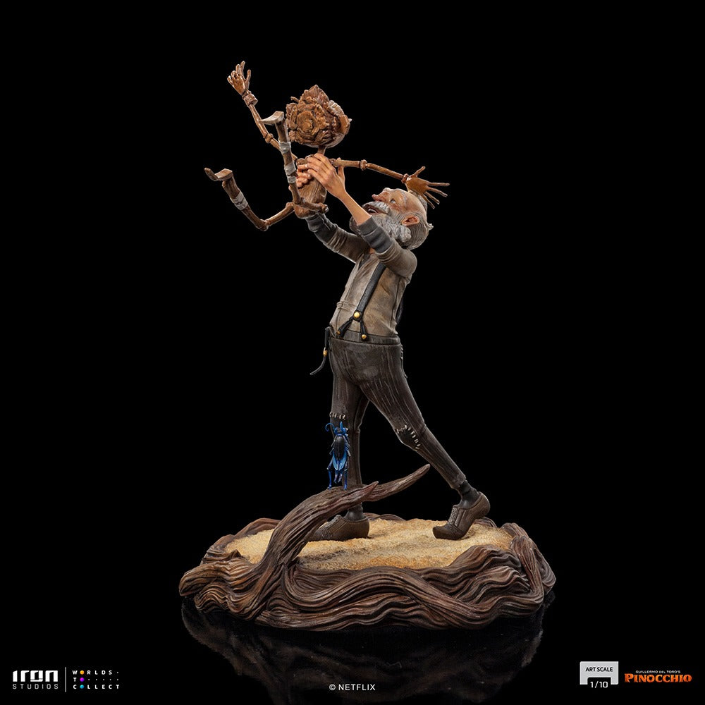 Estátua Gepeto e Pinóquio Deluxe - Pinóquio - Art Scale 1/10 - Iron Studios