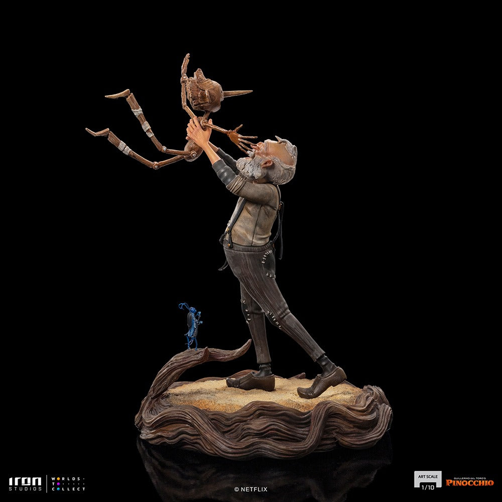 Estátua Gepeto e Pinóquio Deluxe - Pinóquio - Art Scale 1/10 - Iron Studios