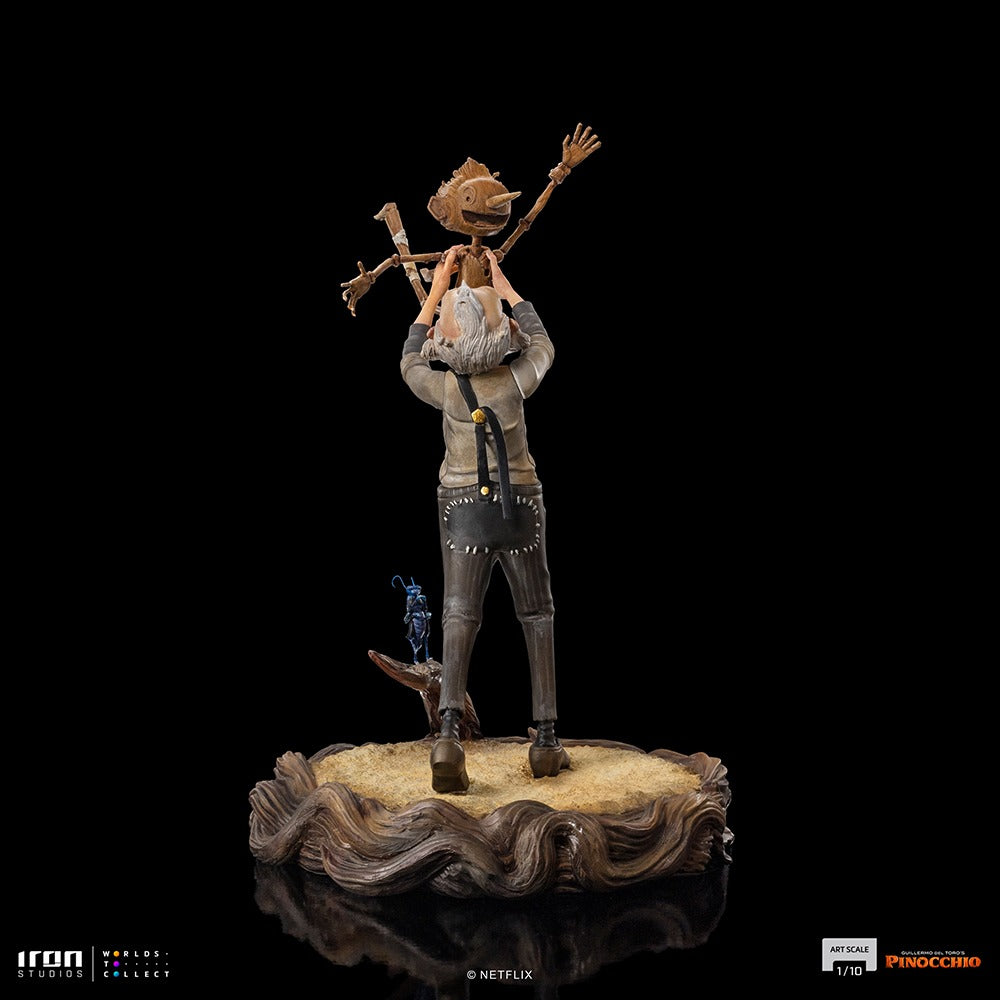 Estátua Gepeto e Pinóquio Deluxe - Pinóquio - Art Scale 1/10 - Iron Studios