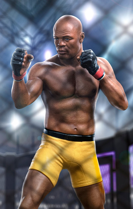 Estátua Anderson "Spider" Silva Signed Ver Deluxe - Art Scale 1/10 - Iron Studios