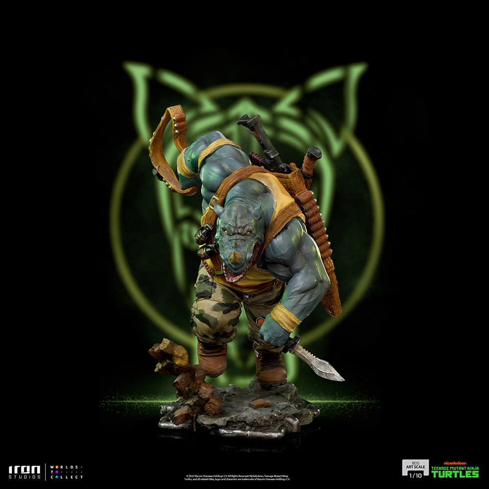 Estátua Rocksteady - TMNT - BDS - Art Scale 1/10 - Iron Studios