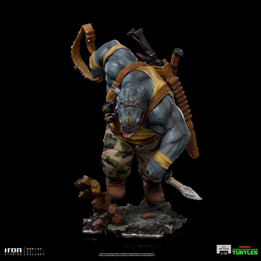 Estátua Rocksteady - TMNT - BDS - Art Scale 1/10 - Iron Studios