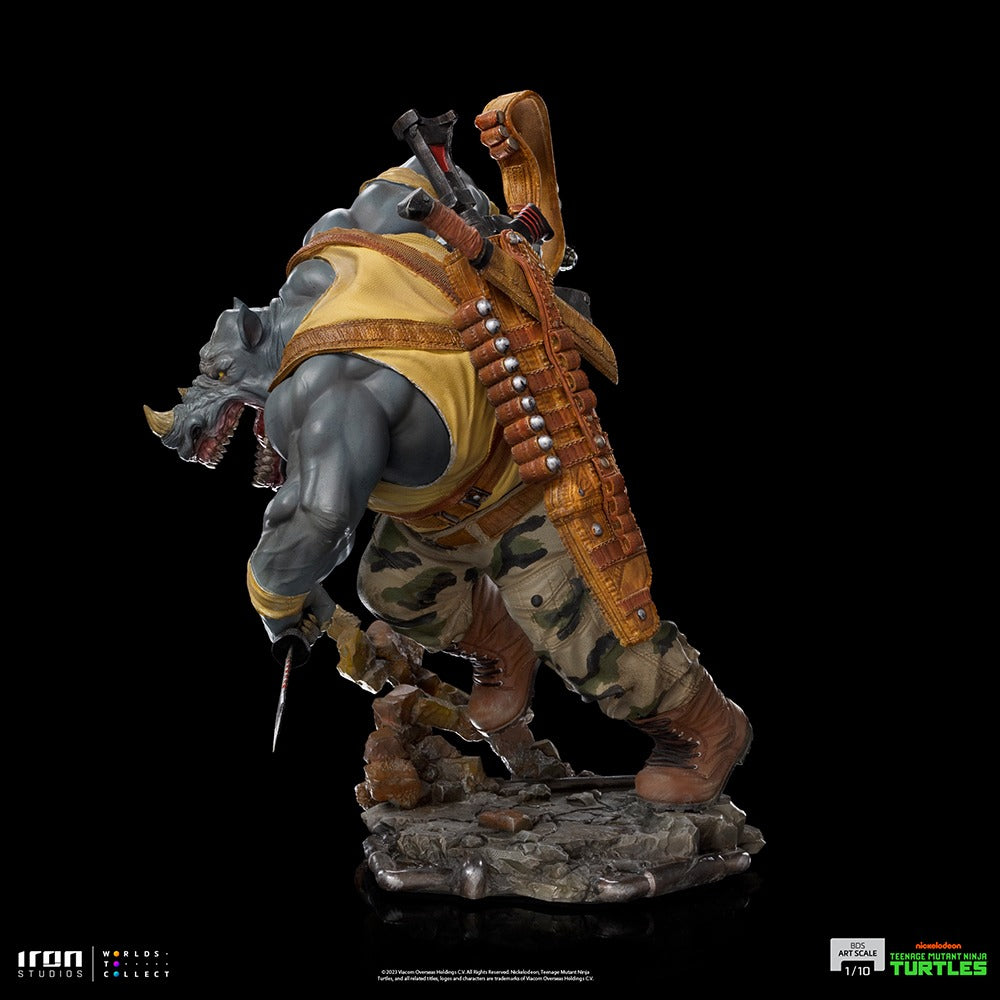 Estátua Rocksteady - TMNT - BDS - Art Scale 1/10 - Iron Studios