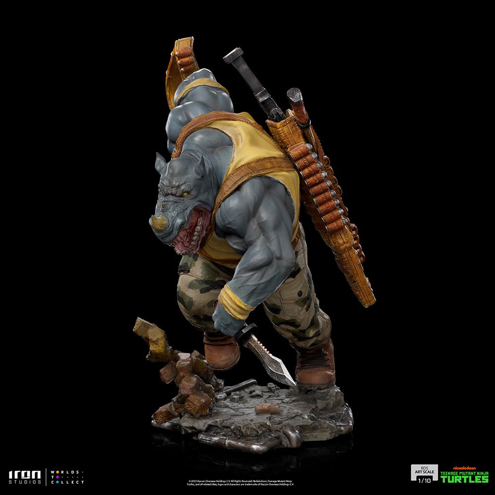 Estátua Rocksteady - TMNT - BDS - Art Scale 1/10 - Iron Studios