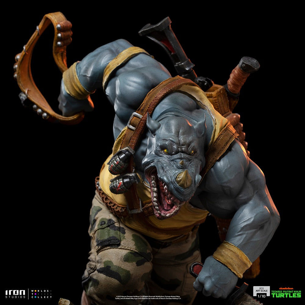Estátua Rocksteady - TMNT - BDS - Art Scale 1/10 - Iron Studios