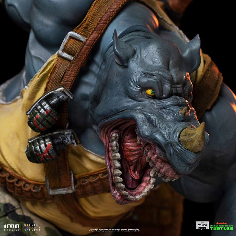 Estátua Rocksteady - TMNT - BDS - Art Scale 1/10 - Iron Studios