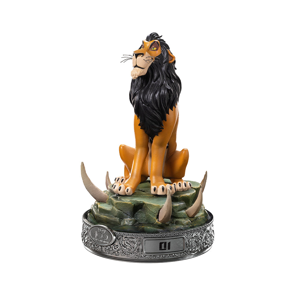 Estátua Scar 100 Years - Disney 100th - O Rei Leão - Art Scale 1/10 - Iron Studios