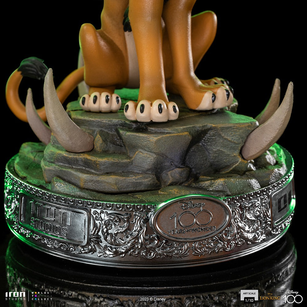 Estátua Scar 100 Years - Disney 100th - O Rei Leão - Art Scale 1/10 - Iron Studios