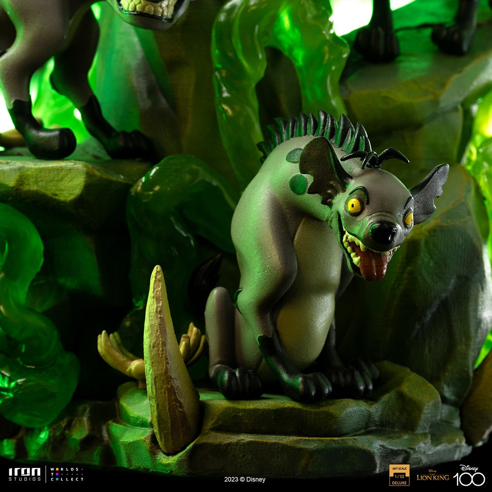 Estátua Scar Deluxe - Disney 100th - O Rei Leão - Art Scale 1/10 - Iron Studios